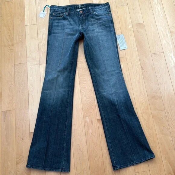 7 for all mankind CRYSTAL 💎A pocket boot cut jeans 👖 in 31 - Picture 1 of 12